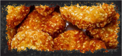 Пилешки хапки със сусам /Chicken nuggets with sesame seeds 350гр